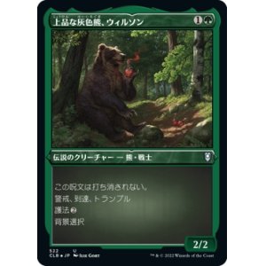 画像: 【エッチングFoil】【日本語版】上品な灰色熊、ウィルソン/Wilson, Refined Grizzly