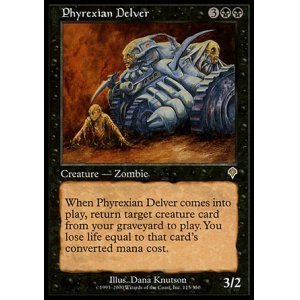 画像: 『英語版』ファイレクシアの発掘者/Phyrexian Delver