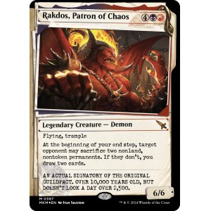 画像: 『不可視インクFoil』『英語版』混沌の守護者、ラクドス/Rakdos, Patron of Chaos