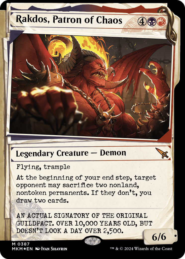 画像1: 『不可視インクFoil』『英語版』混沌の守護者、ラクドス/Rakdos, Patron of Chaos (1)